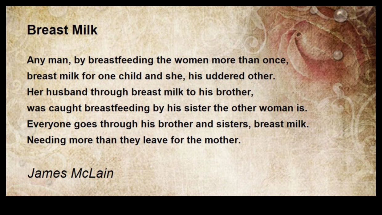 Limbajul iubirii lichide: poezia emoțională a laptelui matern